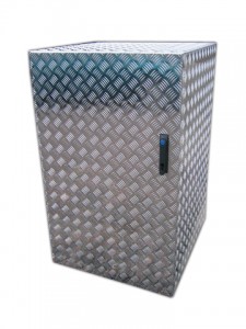 Müllcontainer aus Aluminium