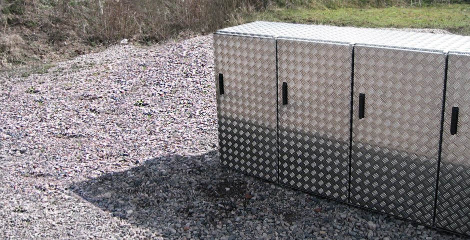 Müllboxen - Müllkisten aus Aluminium