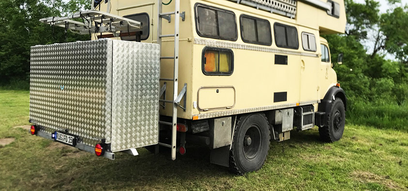 Allrad Wohnmobil Heckbox Staukiste